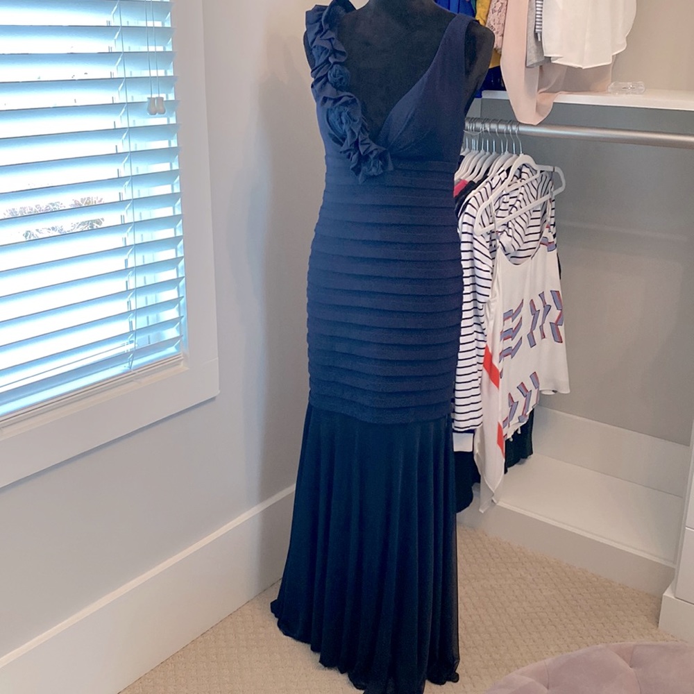 XScape Navy Formal Dress